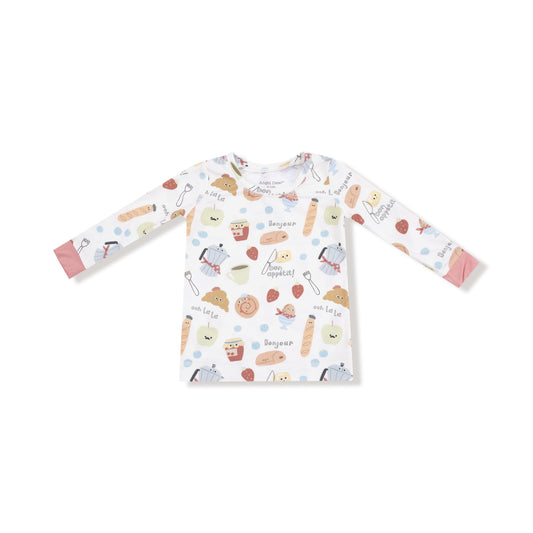 Bonjour Breakfast - Long Sleeve Loungewear Set
