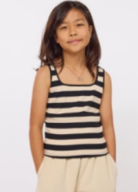 Striped Rib Knit Tank