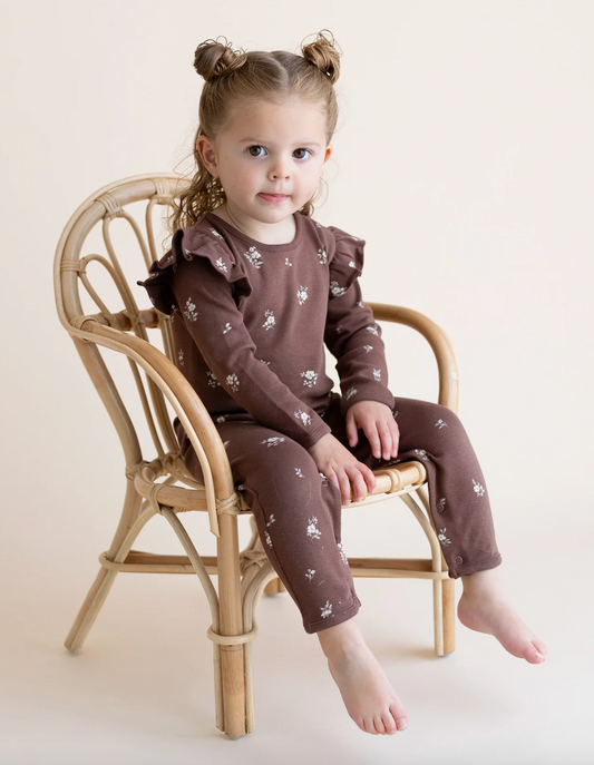 Birch Organic Ruffle Romper