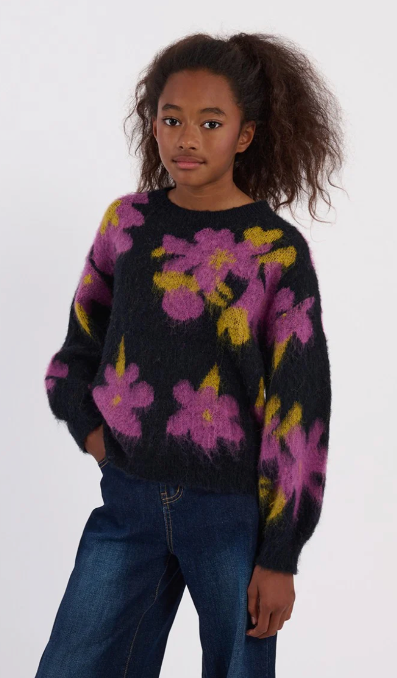 Floral Knit Sweater