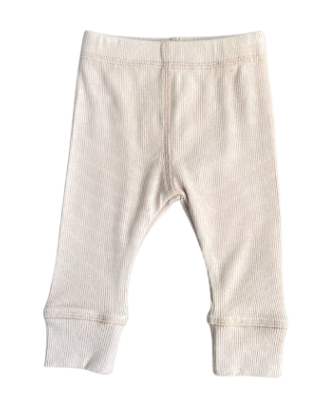 Almond Ribbed Leggings