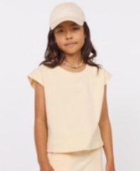 Cream Terry Sleeveless Top