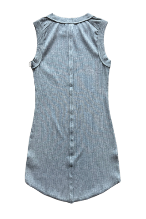 Grey Exposed Seam Dress