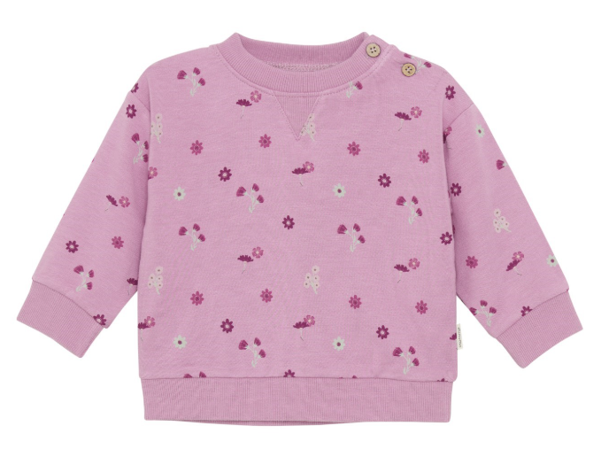 Mauve Floral Sweatshirt