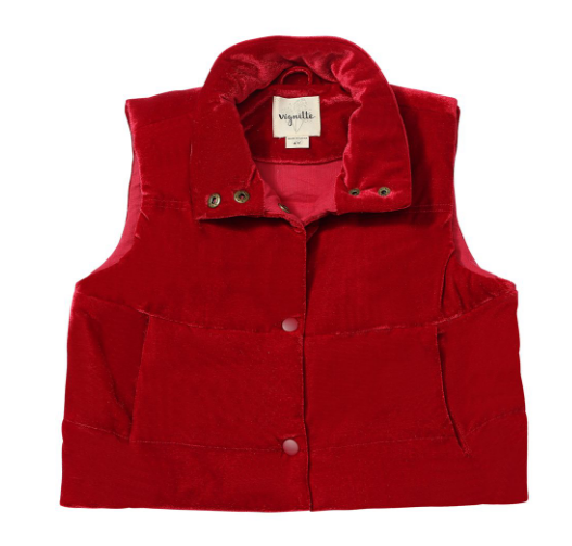 Red Velvet Vest
