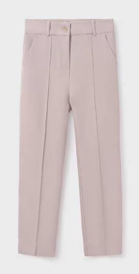 Tan Crepe Pants