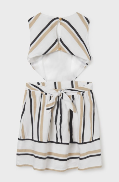 Stripe Cut Out Dress