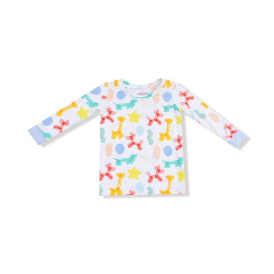 Balloon Animals - Blue - Long Sleeve Loungewear Set
