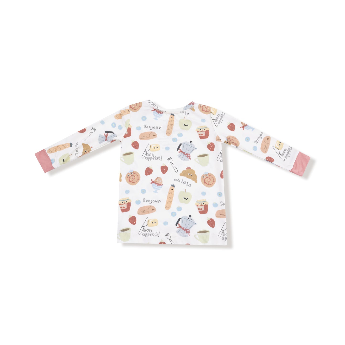 Bonjour Breakfast - Long Sleeve Loungewear Set