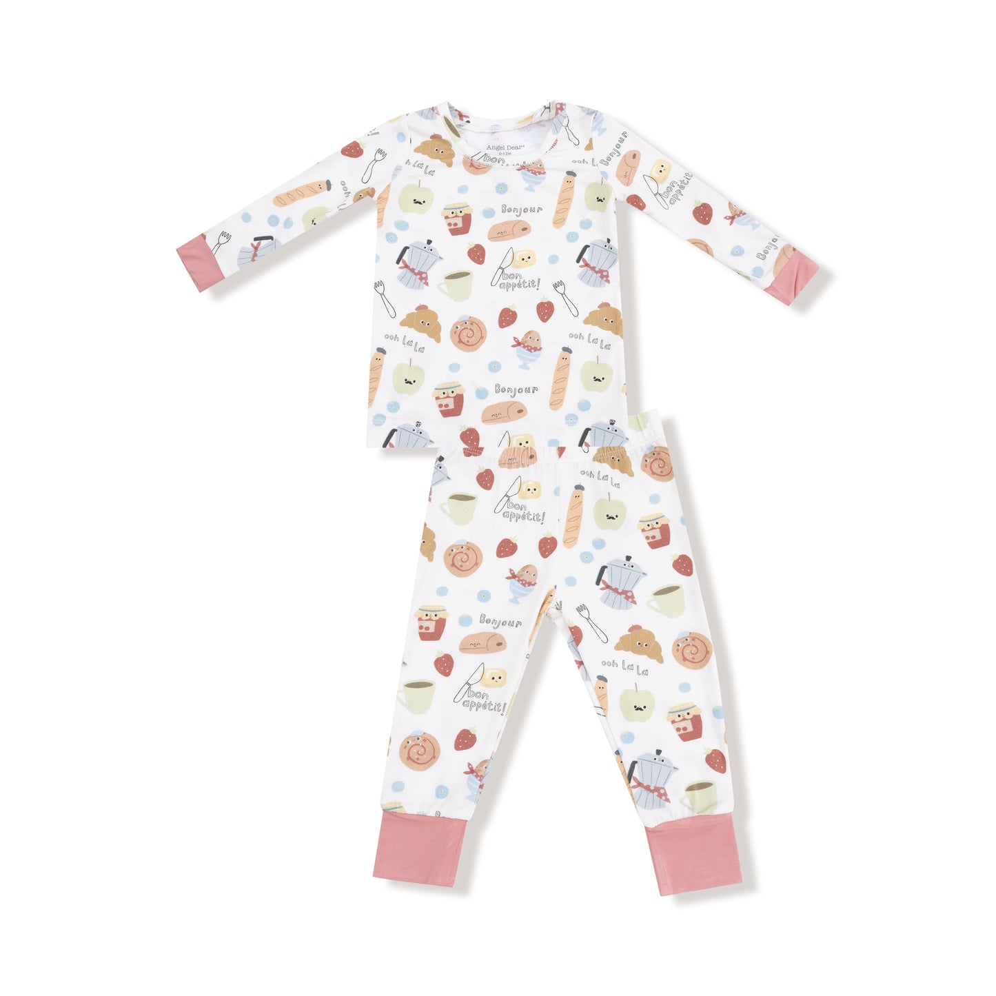 Bonjour Breakfast - Long Sleeve Loungewear Set