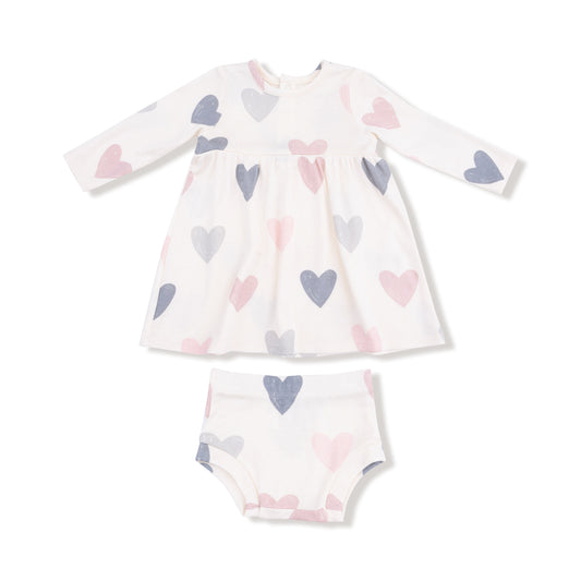 Hearts - Simple Dress + Bloomer