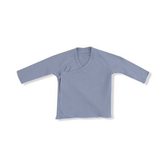 Blue Blizzard - 2 Piece Long Sleeve Kimono Footed Pant