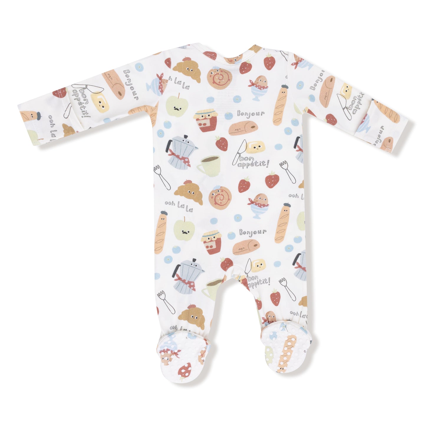 Bonjour Breakfast - 2 Way Zipper Footie