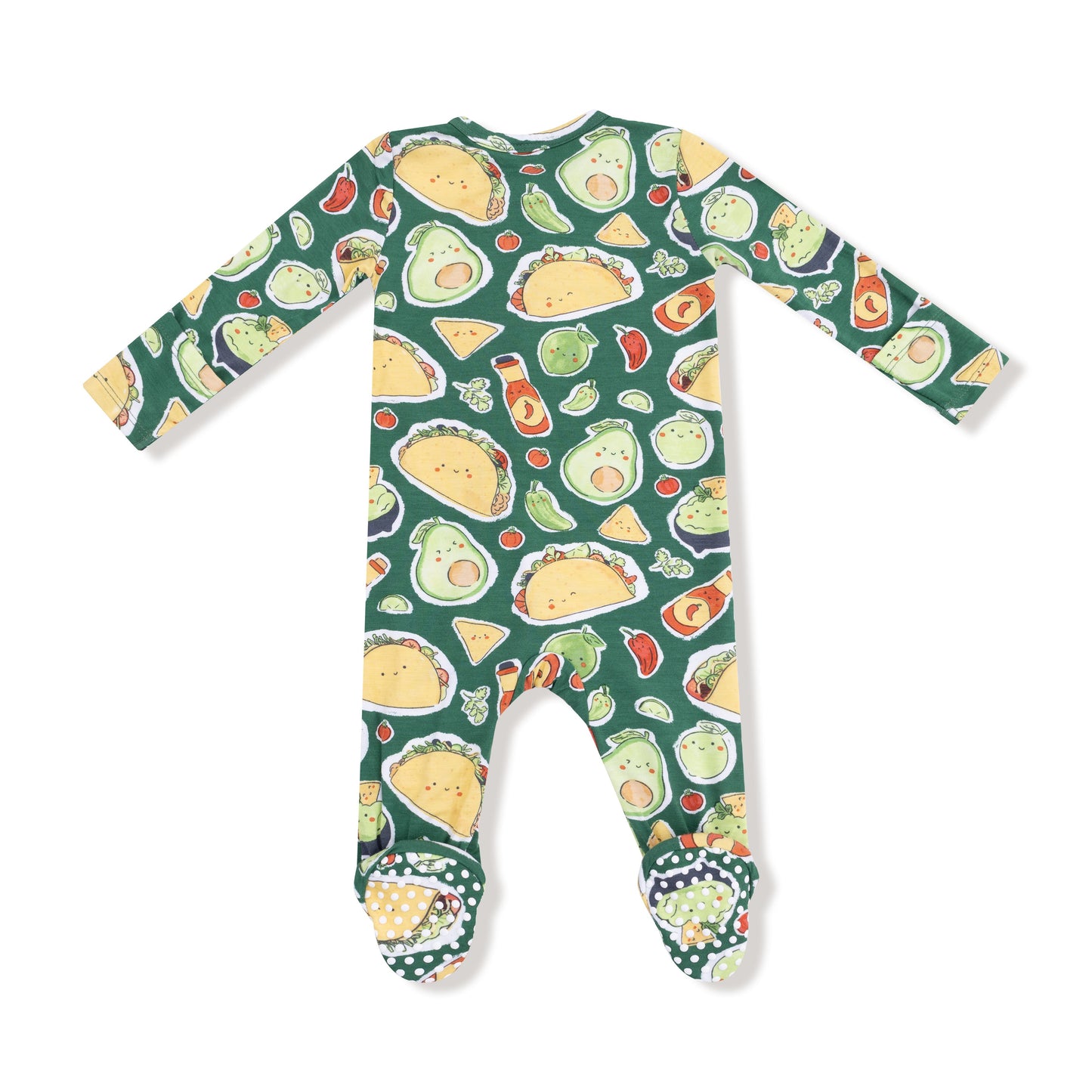 Happy Tacos - 2 Way Zipper Footie