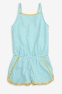 Aqua and Yellow Romper