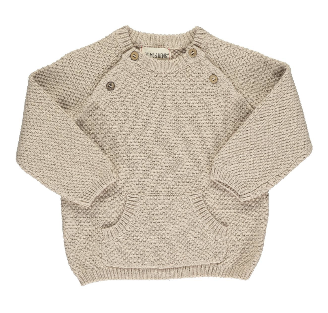 Cream Button Sweater