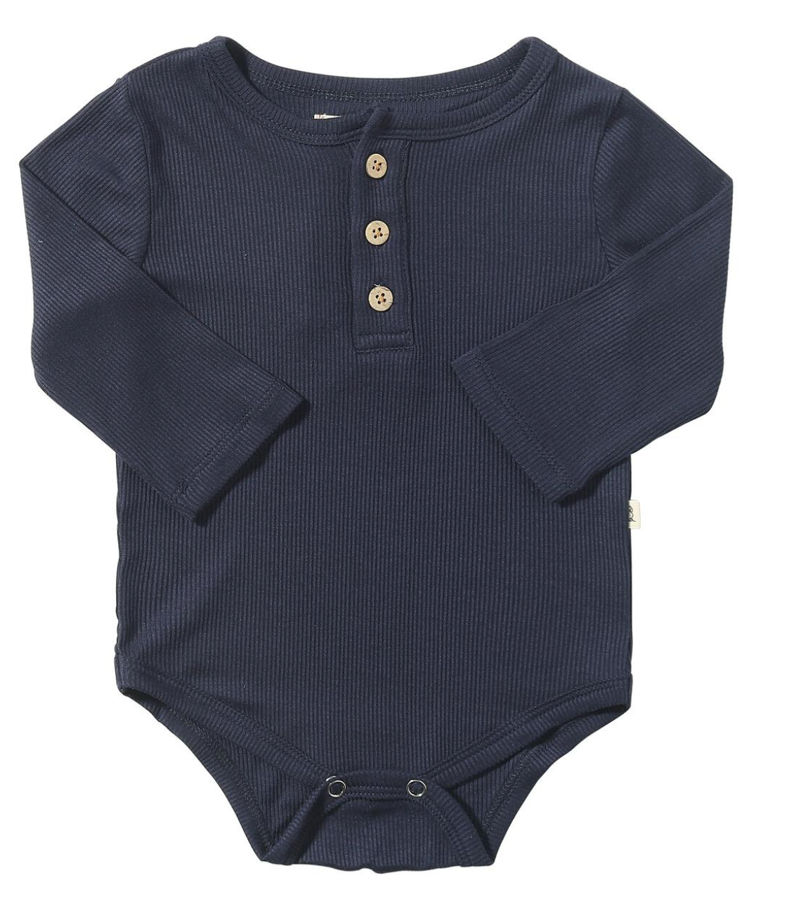 Navy Ribbed Onesie