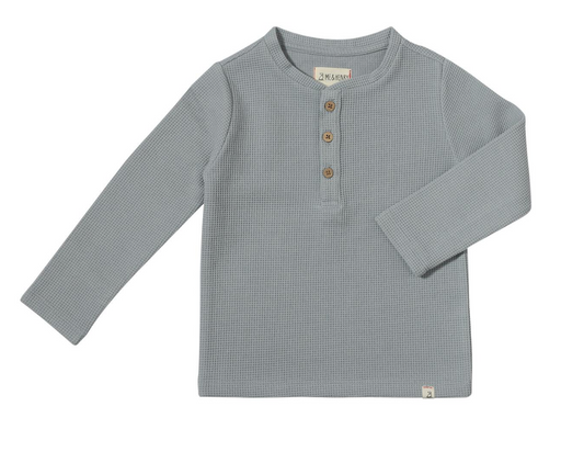 Grey Waffle Henley