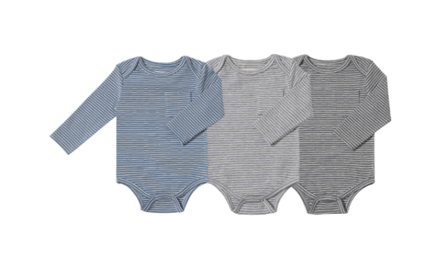 Striped Onesie 3-Pack