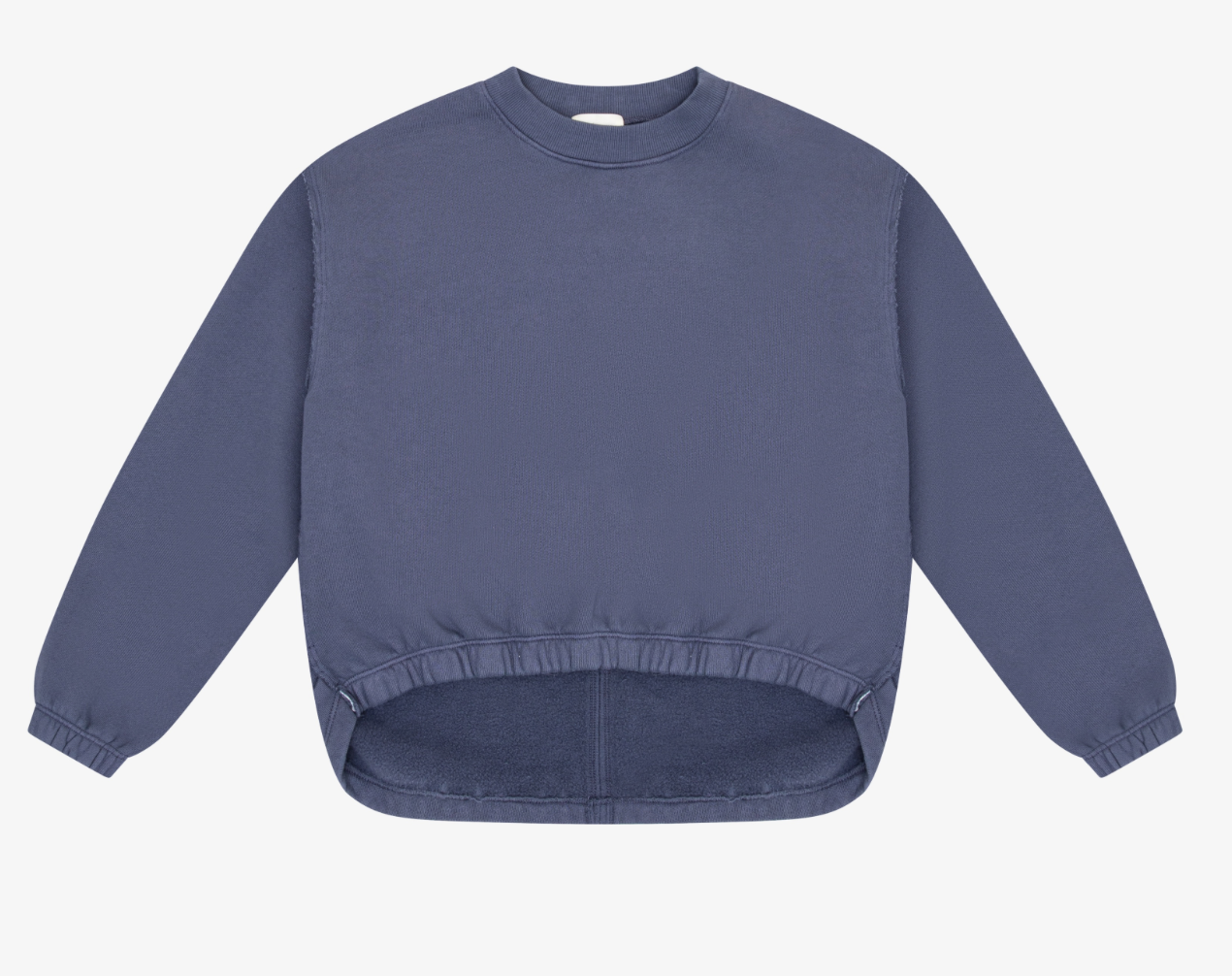 Indigo Raw Edge Sweatshirt