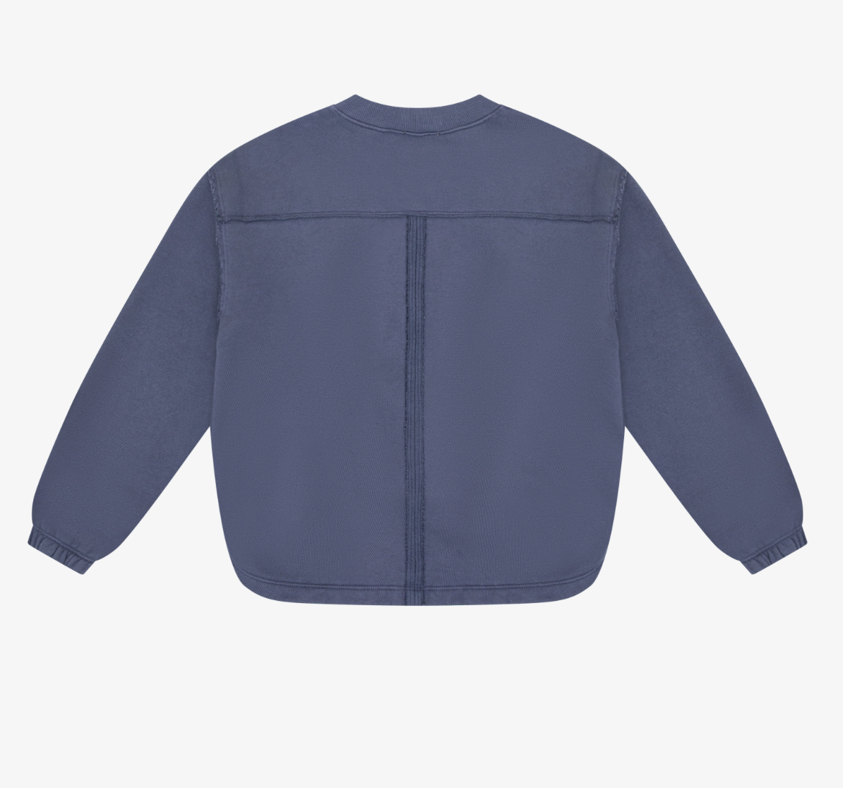 Indigo Raw Edge Sweatshirt
