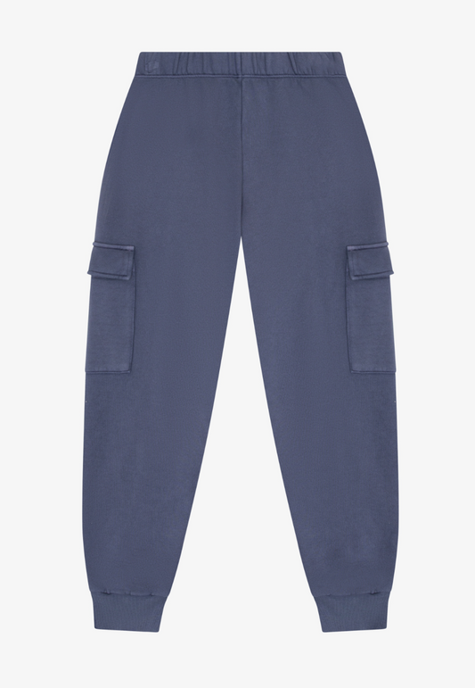 Indigo Fleece Cargo Jogger Pant
