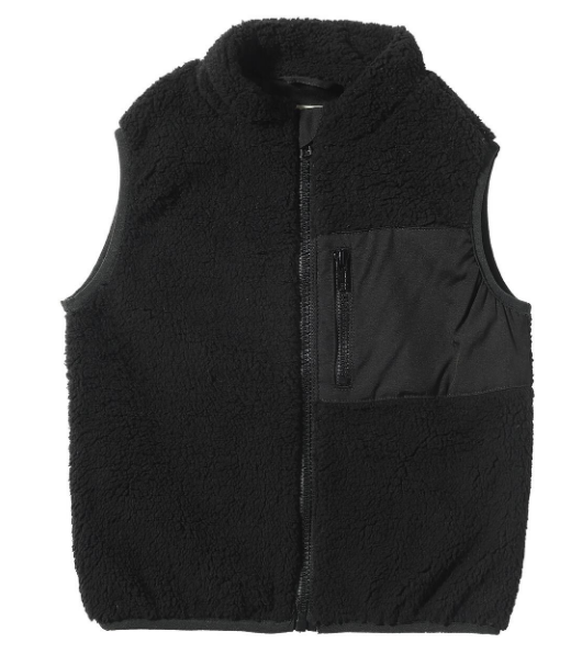 Black Sherpa Vest