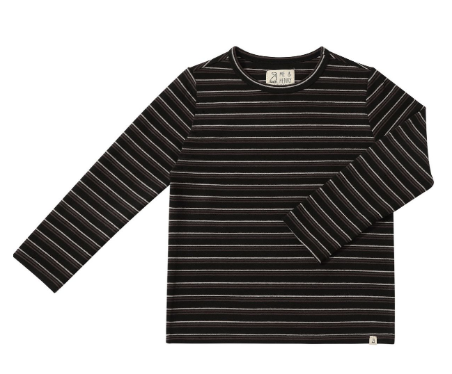 Black Stripe Cozy Tee