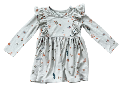 Botanical Ruffle  Dress