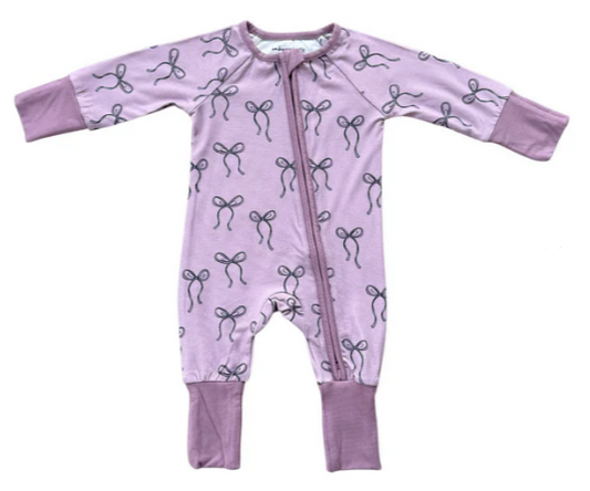 Pretty Bow Zip Romper