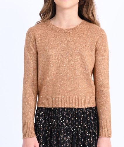 Camel Shimmer Sweater