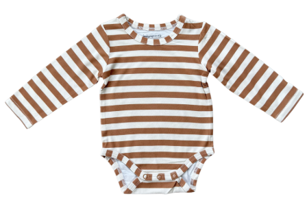 Caramel Stripe Onesie