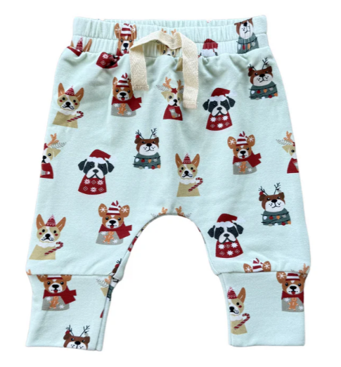 Christmas Dog Slim Harem Pants