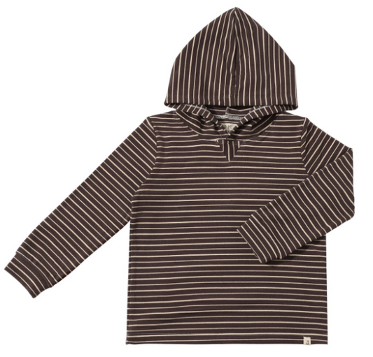 Cozy Stripe Hooded Top