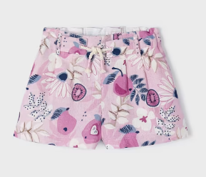 Pink Floral Shorts
