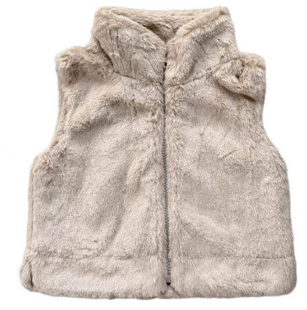 Beige Fur Vest
