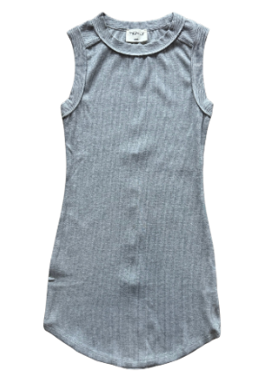 Grey Exposed Seam Dress