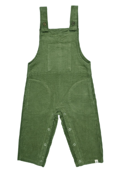 Chunky Green Cord Overalls