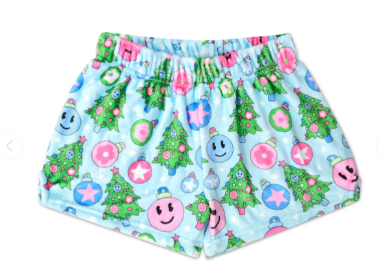 Groovy Holiday Plush Shorts