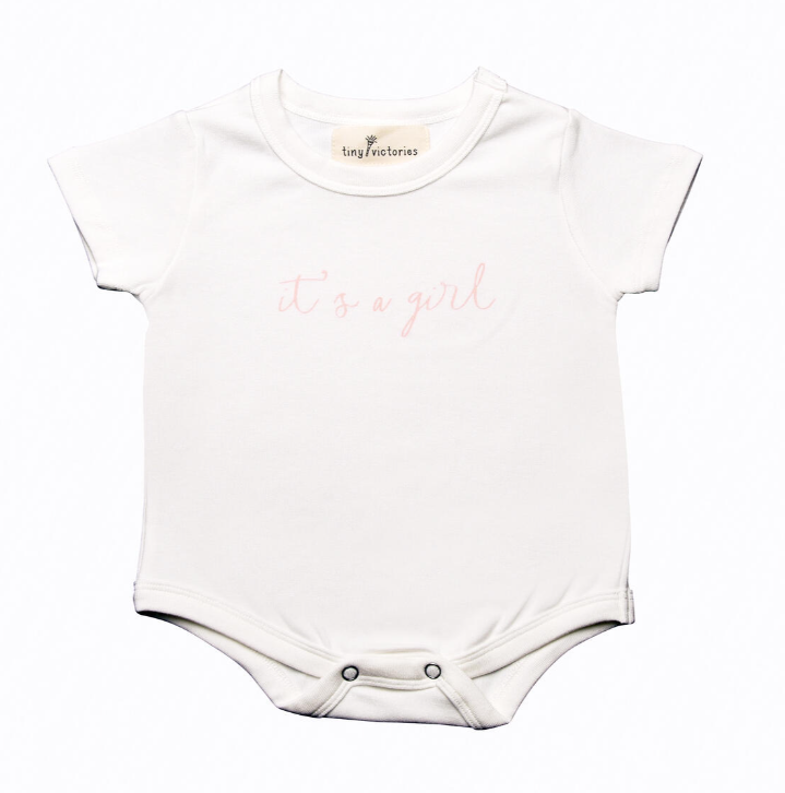 It's a Girl! Short Sleeve Onesie