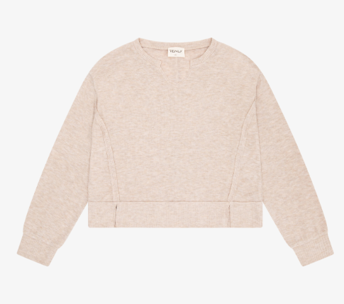 Latte Hacci Crop Sweatshirt
