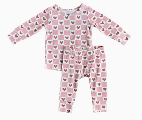 Pink Heart Lounge Set