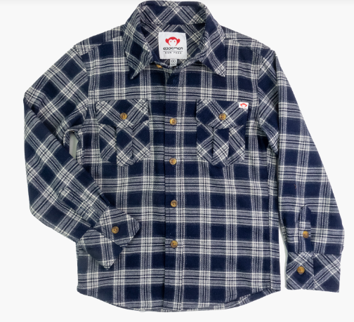 Navy Plaid Shirt