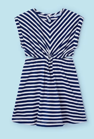 Navy Striped Dress