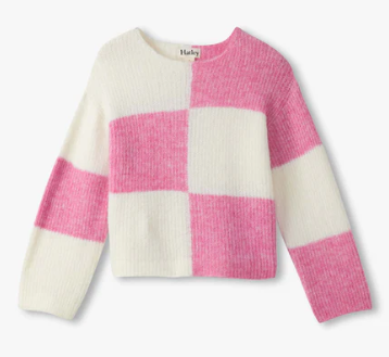 Pink Check Sweater