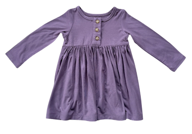 Plum Henley Dress