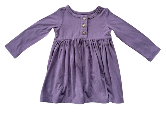 Plum Henley Dress