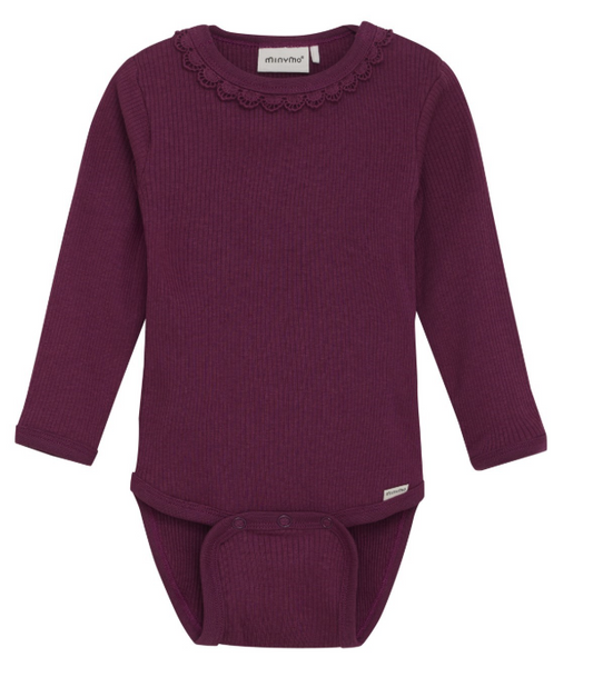 Raspberry Ribbed Onesie