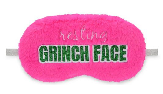 Resting Grinch Face Eye Mask