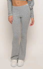 Grey Wide Leg Pant